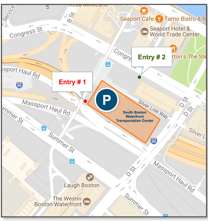 south boston waterfront transportation center parking map 021 south boston waterfront transportation center parking map 2021